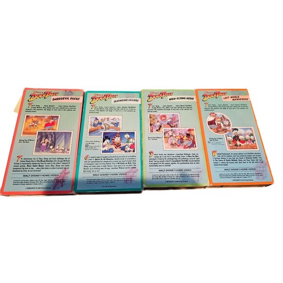 Walt Disney Home Video DuckTales VHS Video Tapes Lot Of 4 UNTESTED Cartoons - Picture 2 of 16